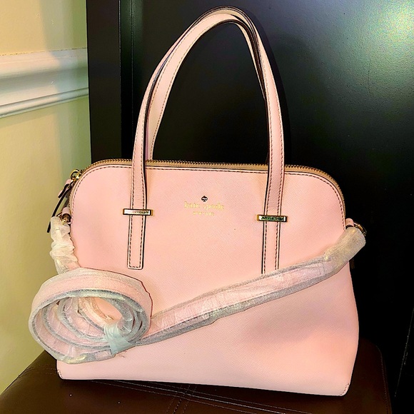 KATE SPADE Pink Cedar Street Maise Leather Top Handle Tote Crossbody NWOT - Picture 12 of 12